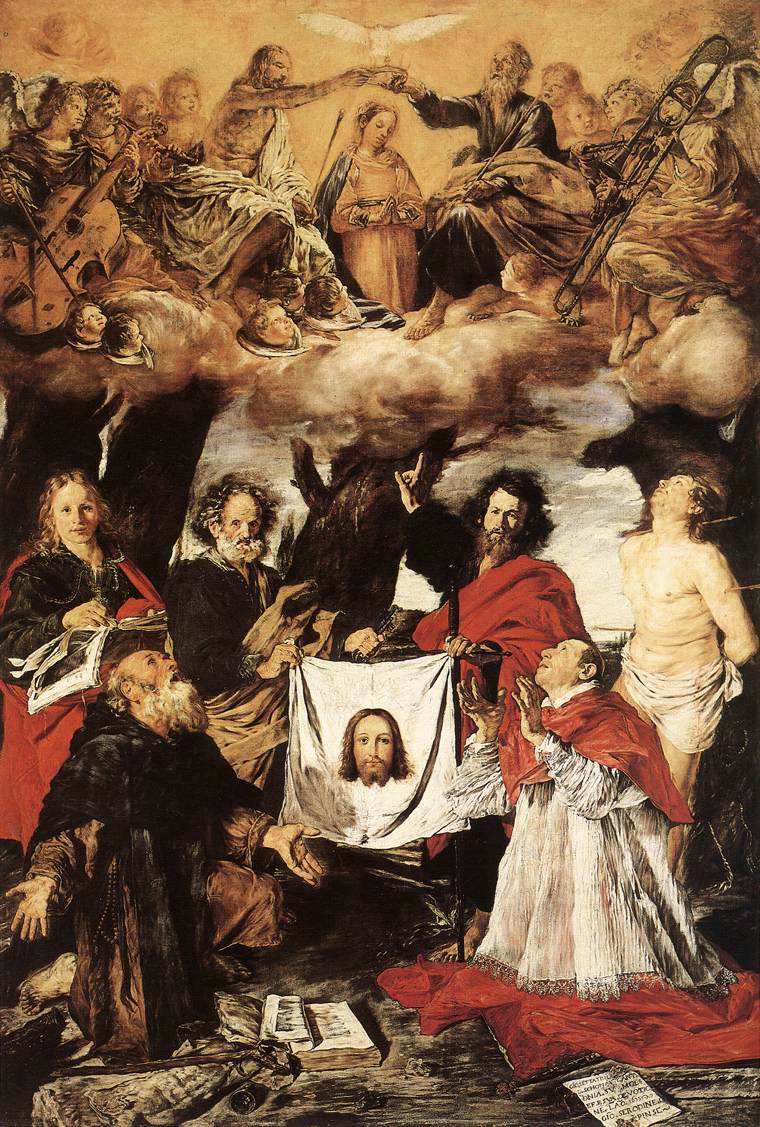 Coronation of the Virgin with Saints  a